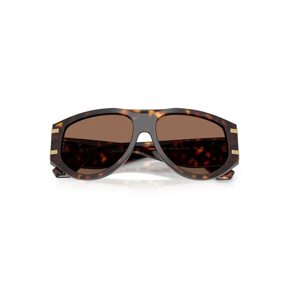 New Dolce & Gabbana Havana Aviator DG4499 502/73 Sunglasses Women - Picture 4 of 6